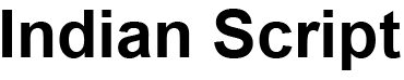 Indian Script