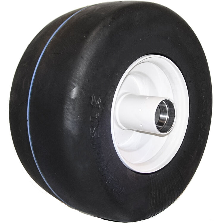 Carlisle Reliance Smooth 9X3.50-4 Solid White Tire and Wheel Assembly