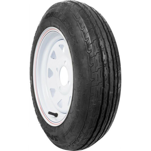 Carlisle Sport Trail LH ST 5.30-12 C (6 Ply) 4 x 4 White Eight Spoke Tire and Wheel Assembly