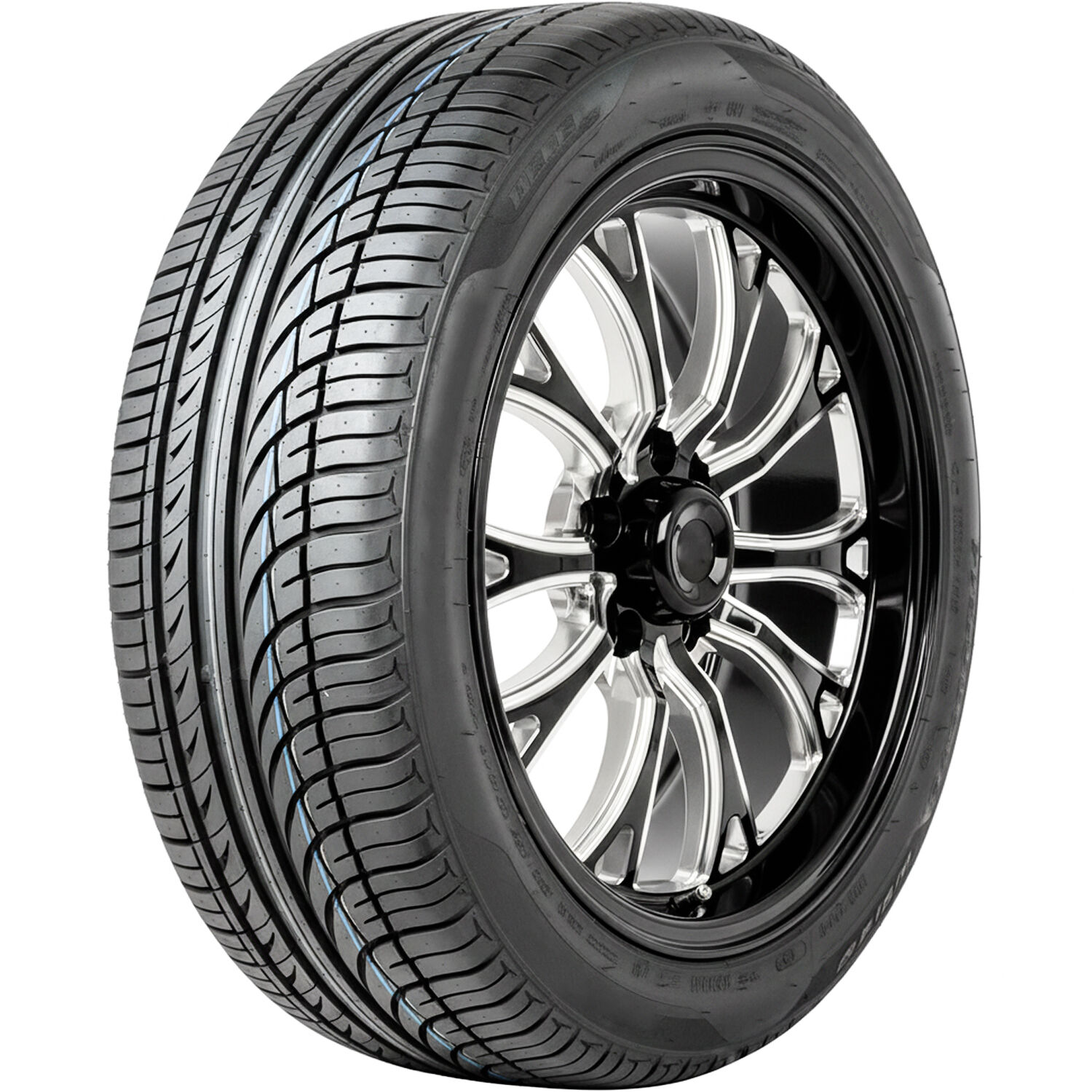 Fullway HP108 185/60R15 84H 15x6.5 5 x 100 Gloss Black Split Ten Spoke