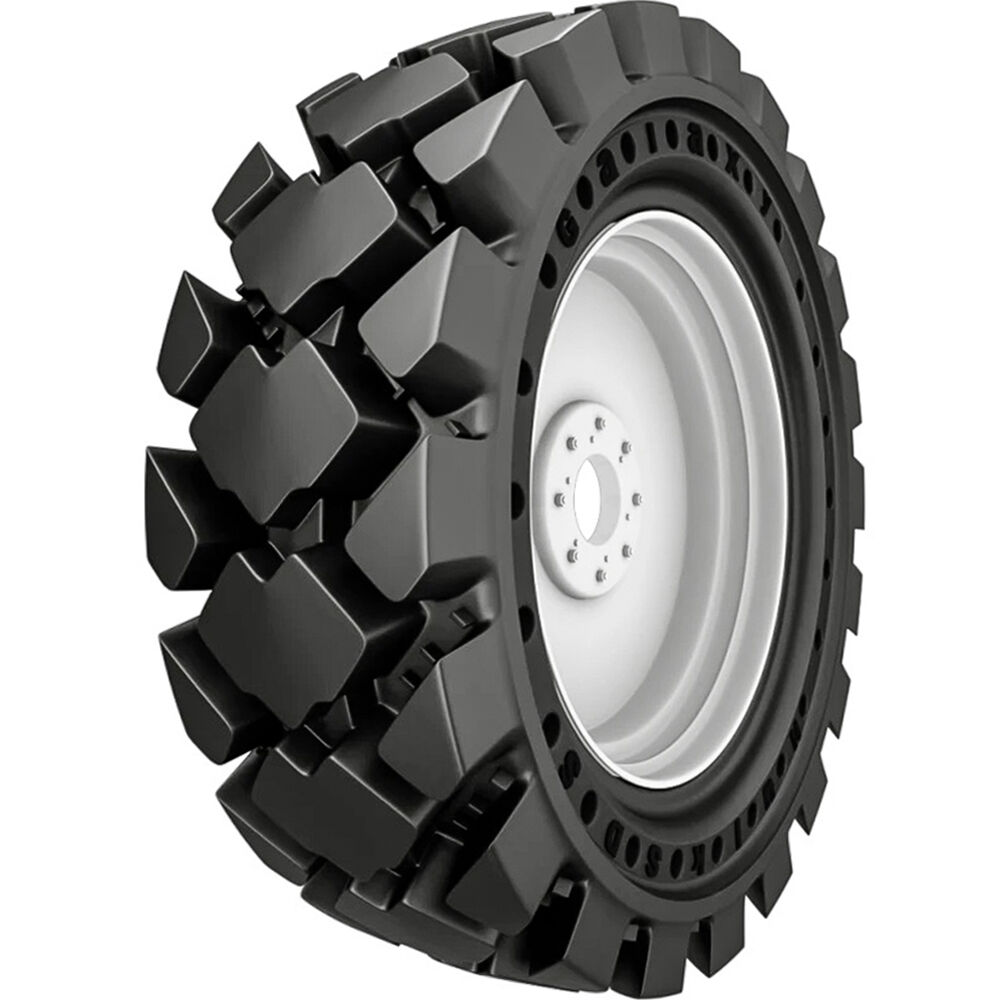 Galaxy Hulk SDS Left 30X10.00-16 153A1 AS A/S All Season Tire 8 x 8 Solid White Tire and Wheel Assembly