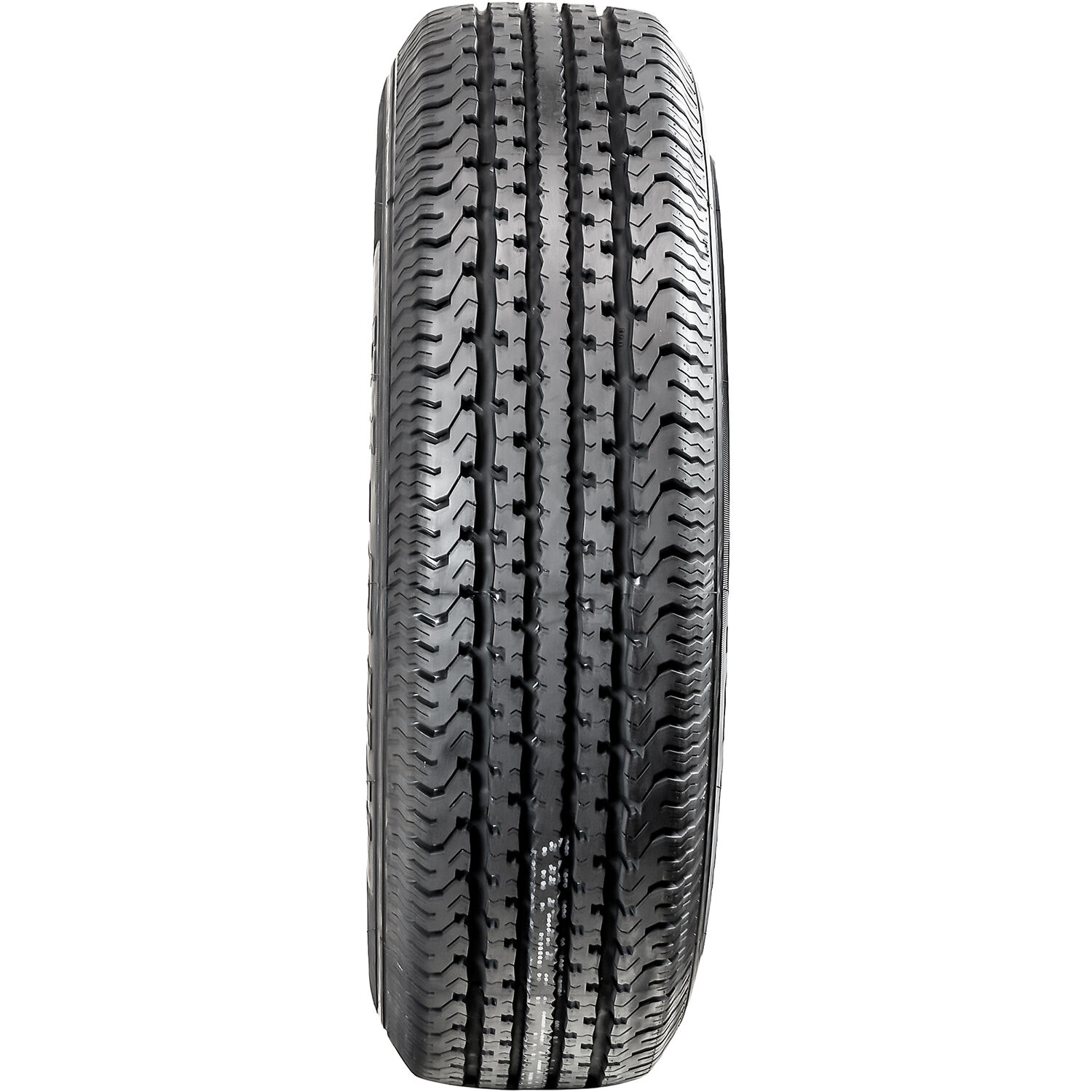 Hi-Run ST100 ST 225/75R15 113/108M E (10 Ply) 15x6 6 x 5.5 Black Eight Spoke