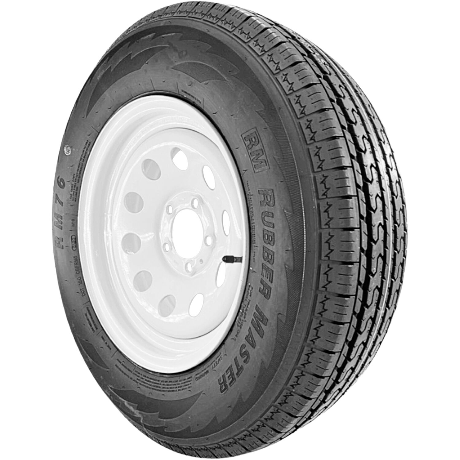 RubberMaster RM76 ST 205/75R15 E (10 Ply) 15x6 5 x 114.3 White Modular