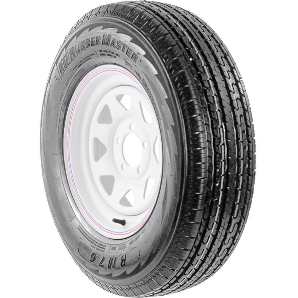 RubberMaster RM76 ST 205/75R15 Load C 6 Ply 5 on 5 Eight Spoke Wheel Assembly