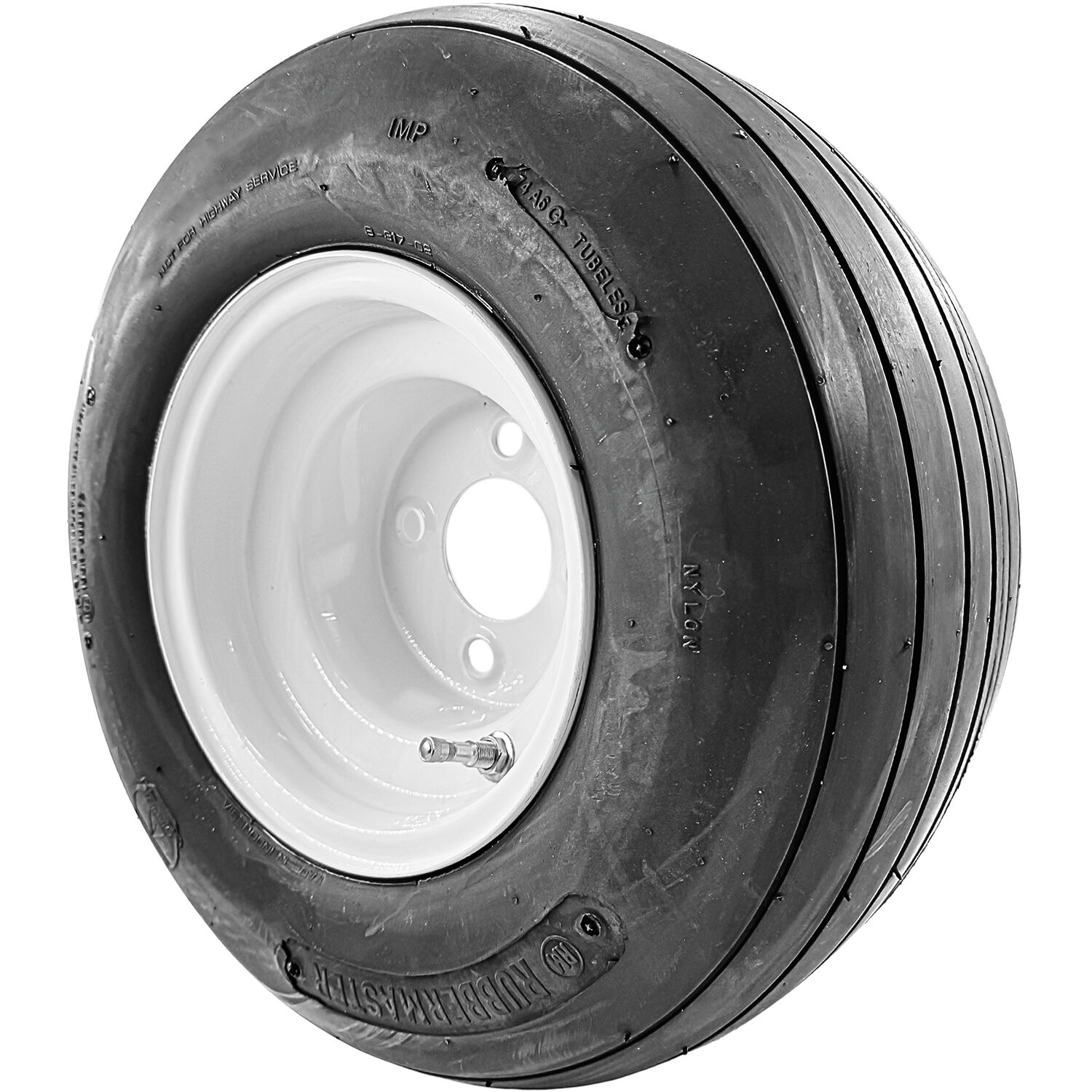 RubberMaster S317 18X8.50-8 73A6 4 Ply 8x7 4x101.6 White Stamped