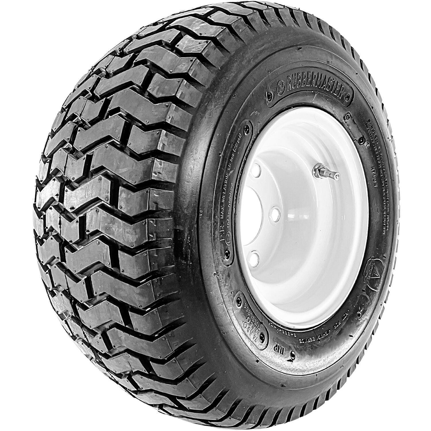 RubberMaster S366K 18X8.50-8 4 Ply 8x7 5x114.3 White Stamped