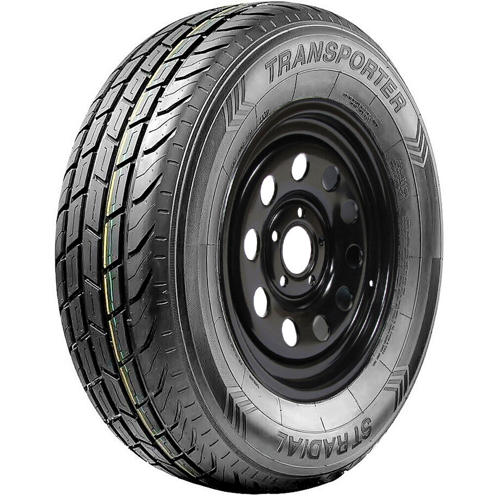 Transporter ST Radial ST 235/80R16 123M E (10 Ply) Trailer 16x6 8 x 165.1 Black Modular Assembly
