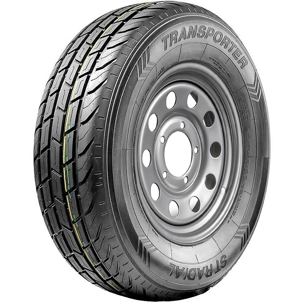 Transporter ST Radial All Steel ST 235/85R16 132/127M G (14 Ply) Trailer 16x6 8x165.1 Gray Modular Assembly