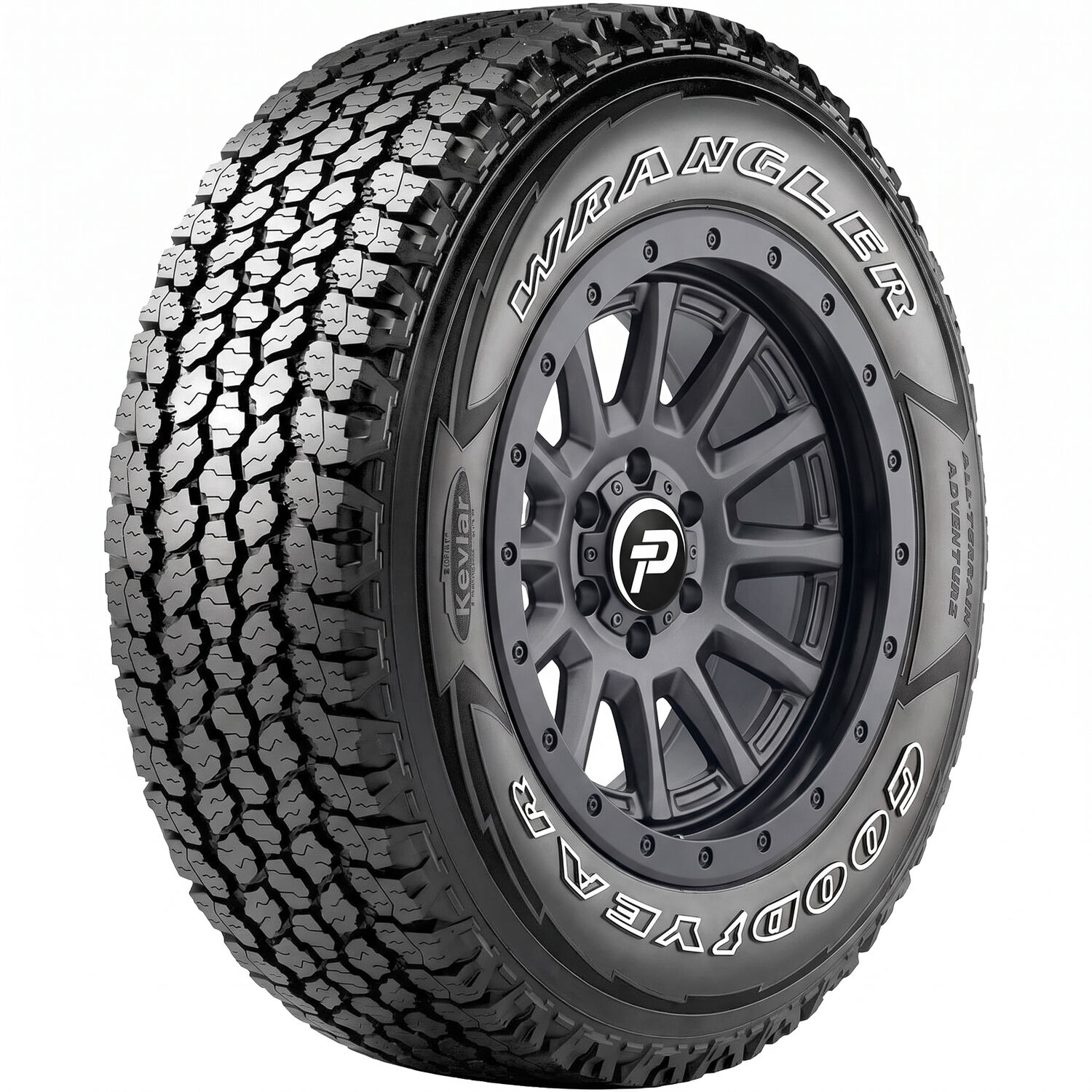 Goodyear Wrangler All-Terrain Adventure With Kevlar LT 265/70R17 121/118S E (10 Ply) (OWL)