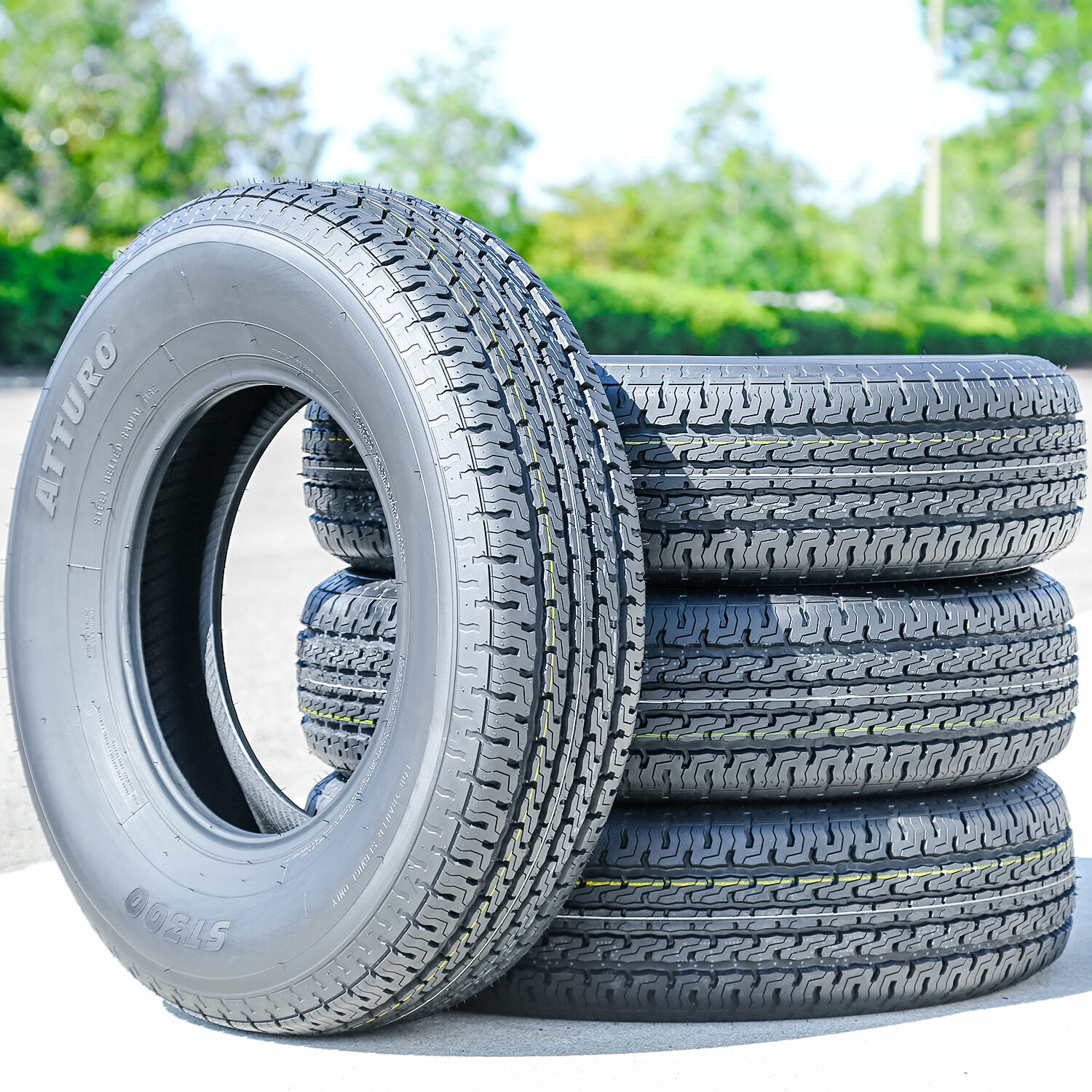 Atturo ST300 ST 225/75R15 117/112M E (10 Ply) Trailer Tire