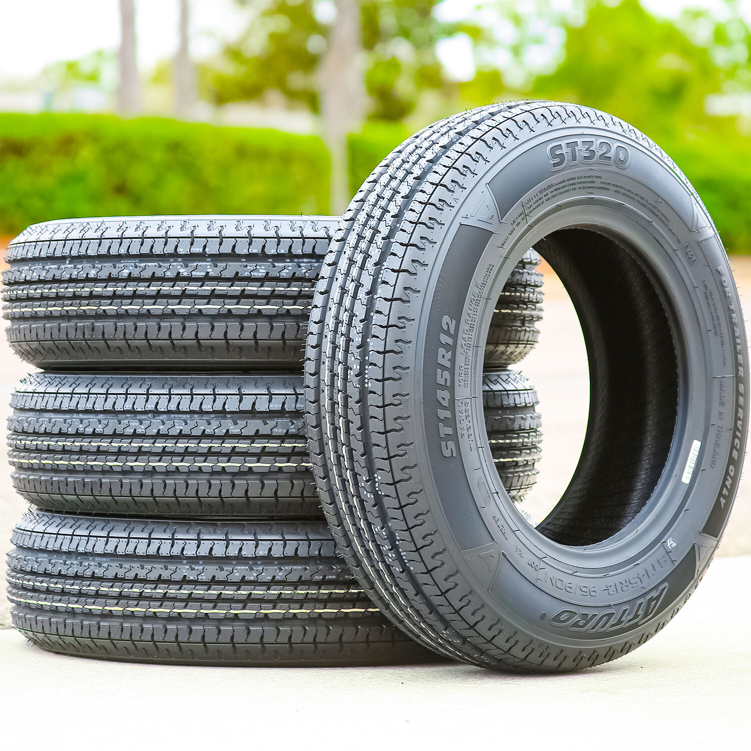 Set Of 4 Atturo ST320 ST 145R12 95/90M E (10 Ply)