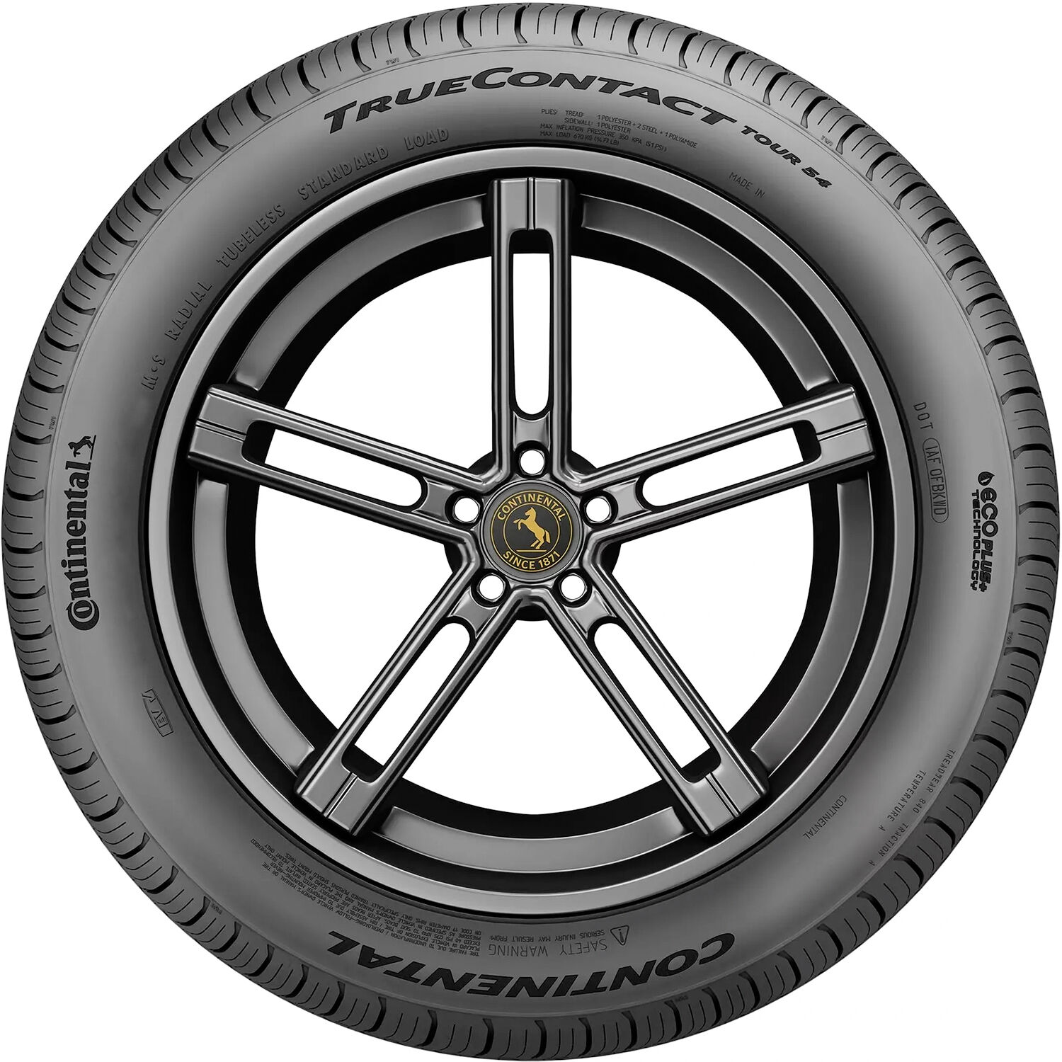 Continental TrueContact Tour 54 (EcoPlus+) 215/55R16 97H XL AS A/S All Season Tire