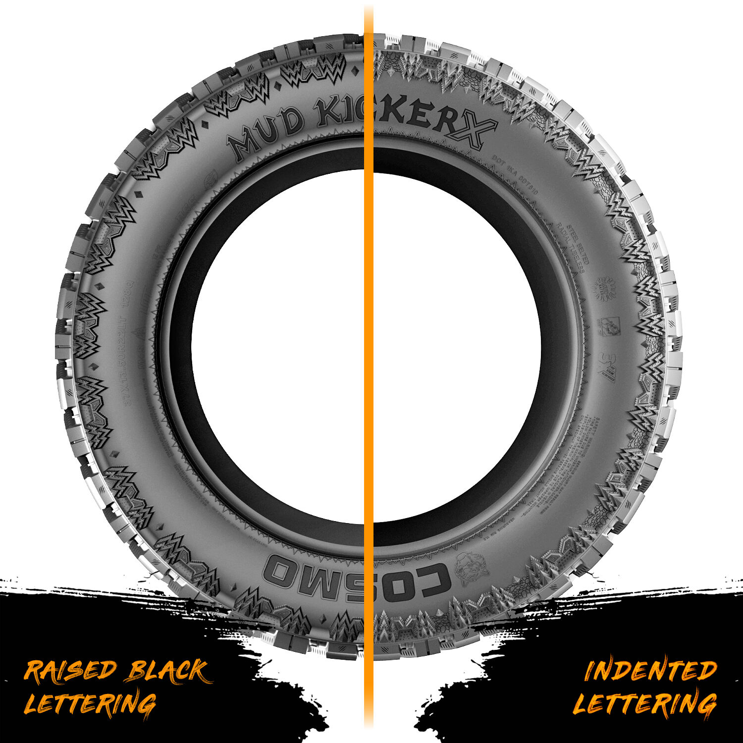 Cosmo Mud Kicker X (Quiet Kat) LT 37X13.50R22 128Q F (12 Ply)