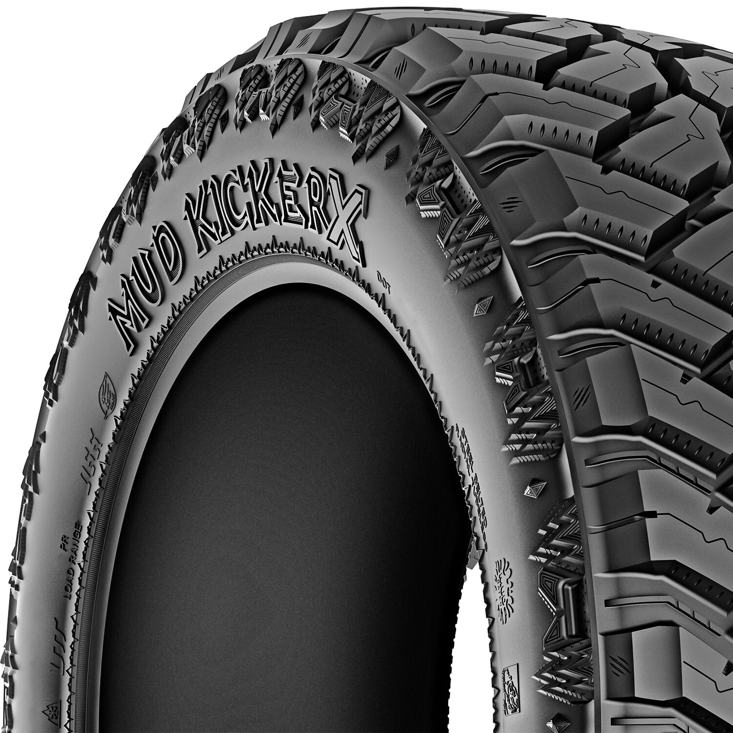 Cosmo Mud Kicker X (Quiet Kat) LT 37X13.50R22 128Q F (12 Ply)
