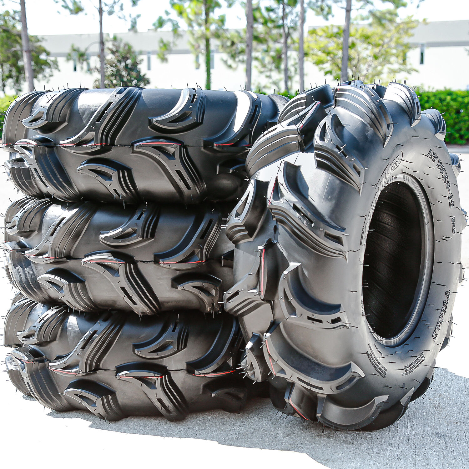 Set Of 4 Forerunner Vulcan 28X9.00-12 52F 6 Ply