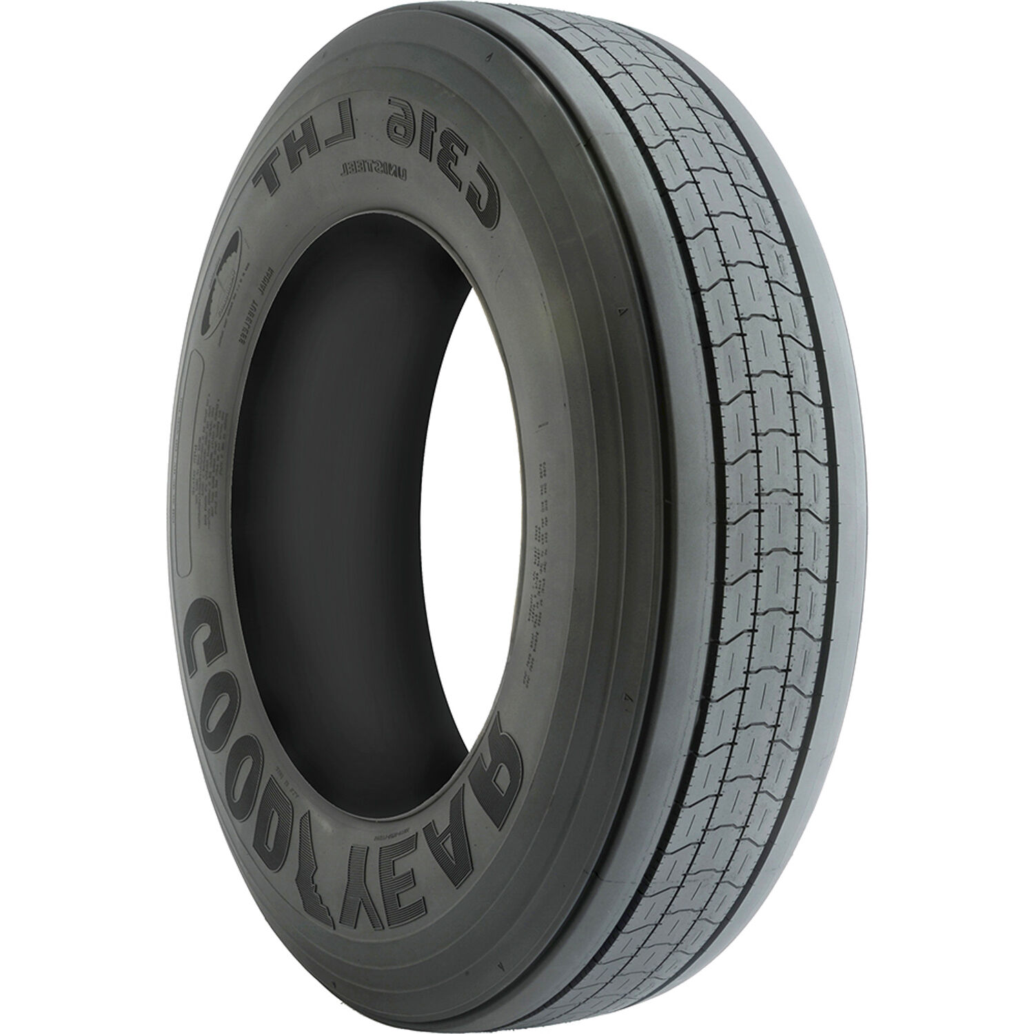 Set Of 4 Goodyear G316 LHT Fuel Max 255/70R22.5 140M H (16 Ply)