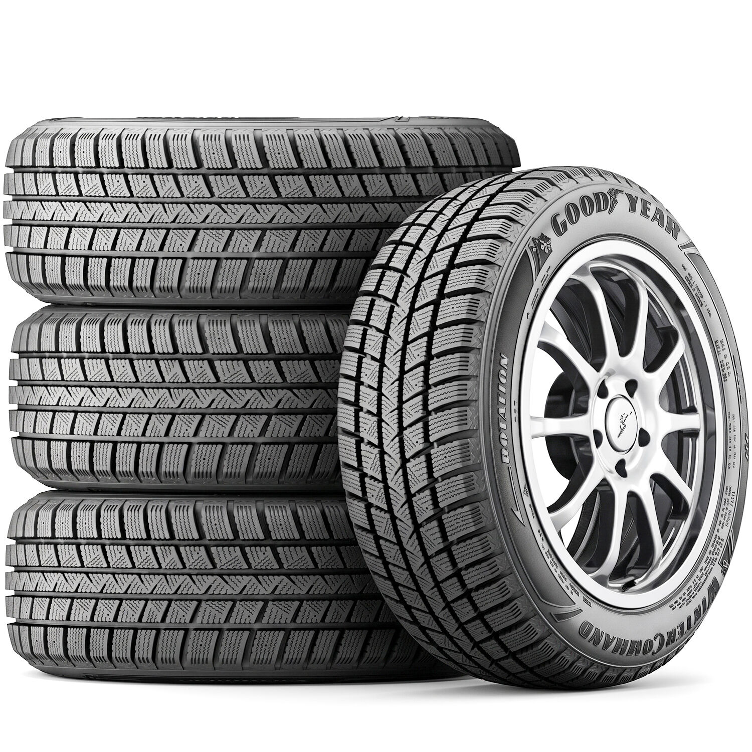 Set Of 4 Goodyear WinterCommand 205/60R16 92T