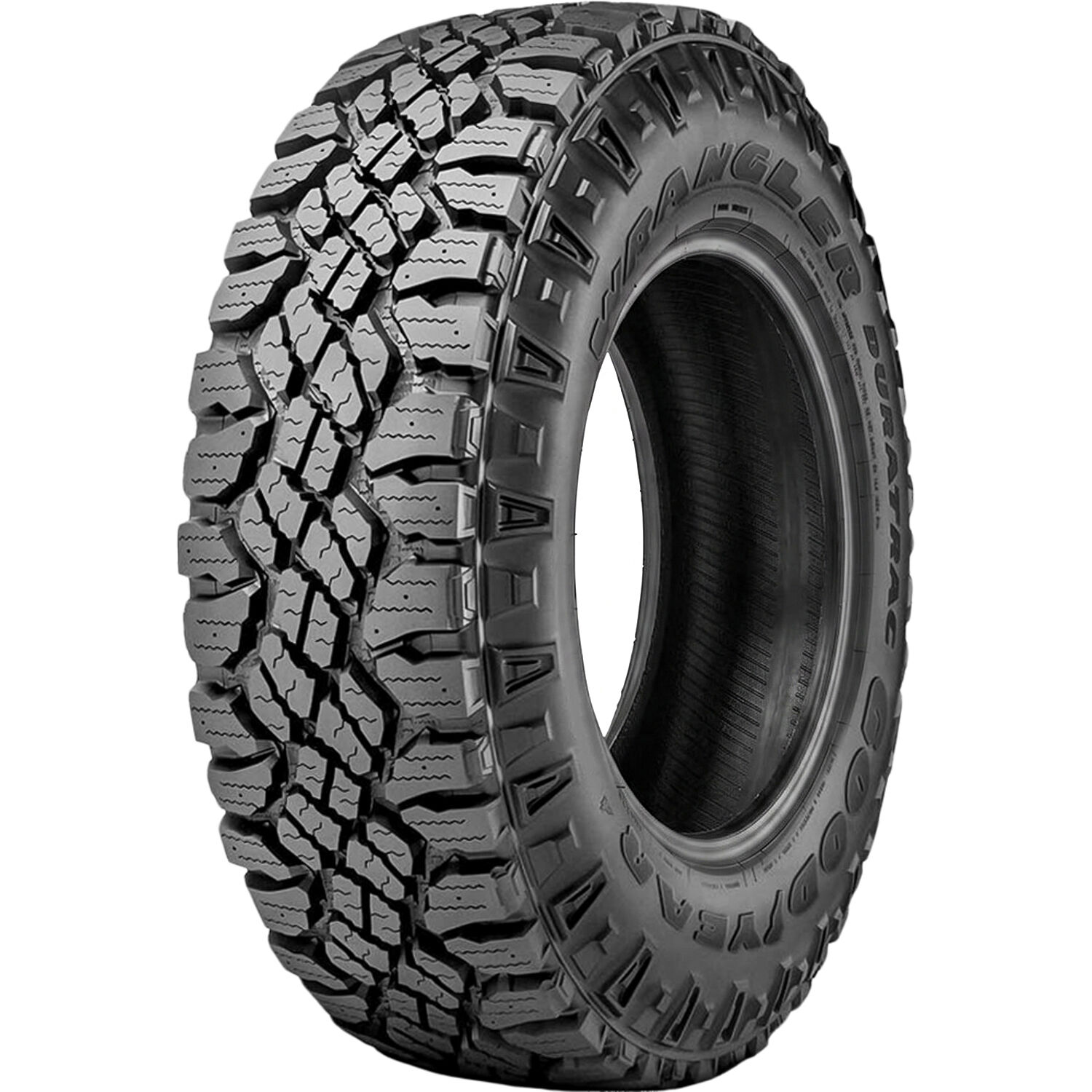 Set Of 4 Goodyear Wrangler DuraTrac LT 35X12.50R20 121Q E (10 Ply)