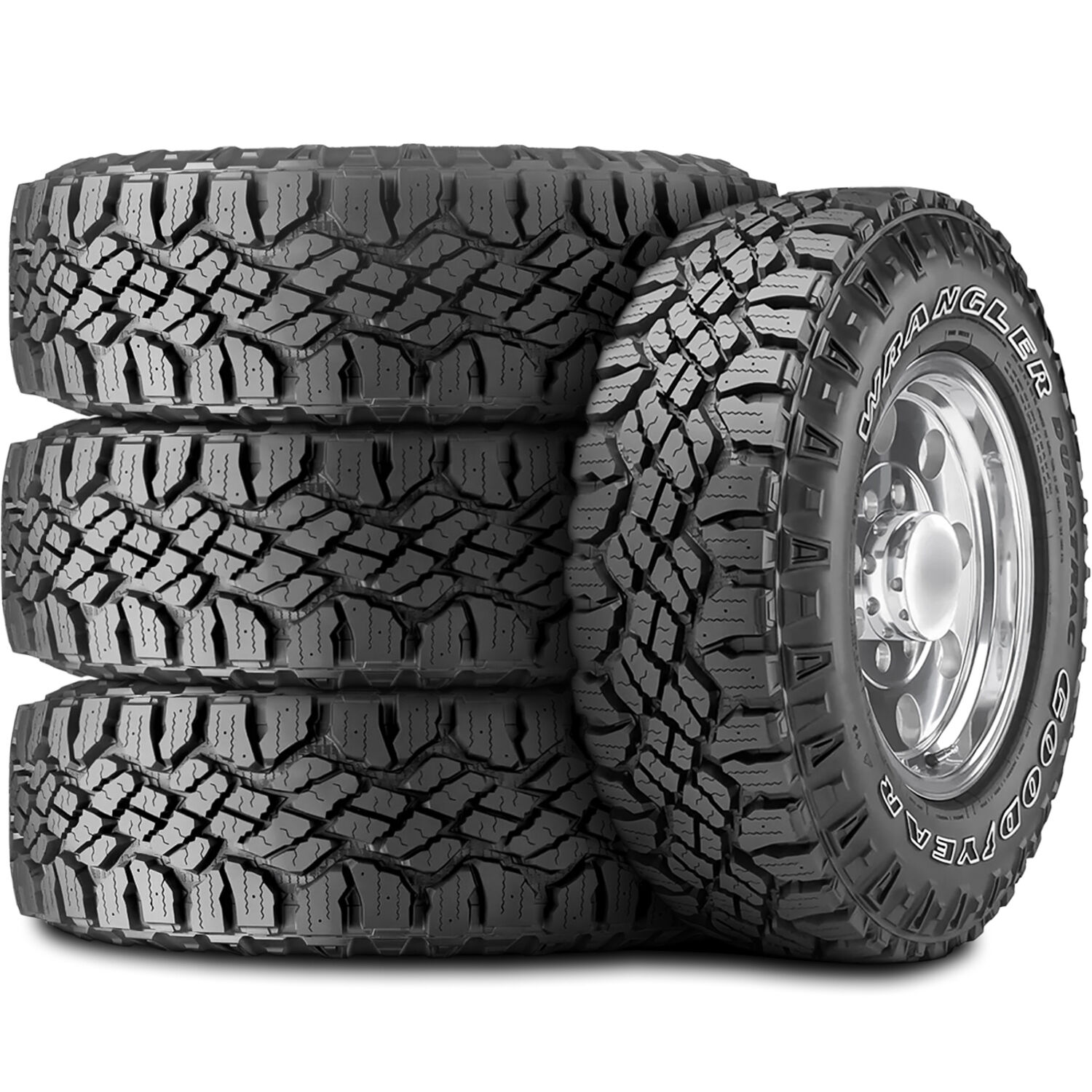 Set Of 4 Goodyear Wrangler DuraTrac LT 285/65R18 121Q D (8 Ply)