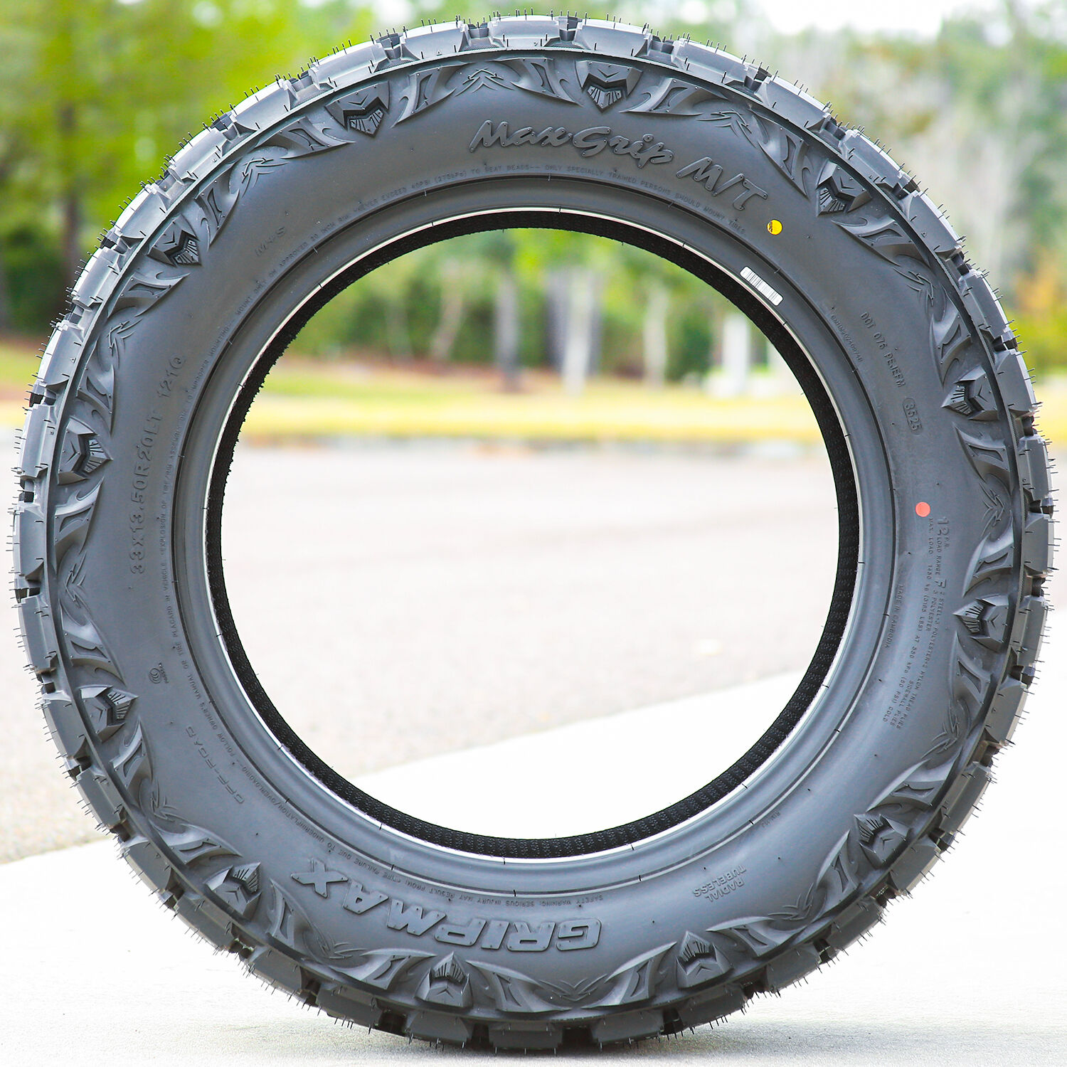 Gripmax MaxGrip M/T (3 Ply Sidewall) LT 33X13.50R20 121Q F (12 Ply)