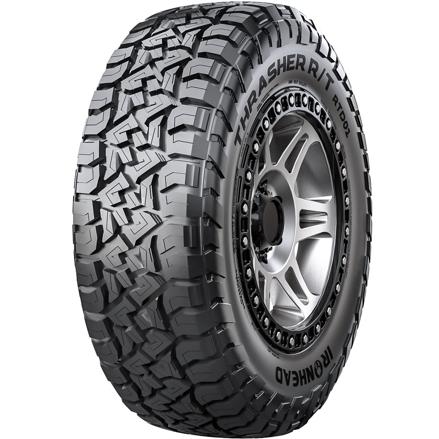 Ironhead Thrasher R/T RTD01 LT 37X12.50R18 128Q E (10 Ply) RT Rugged Terrain Tire