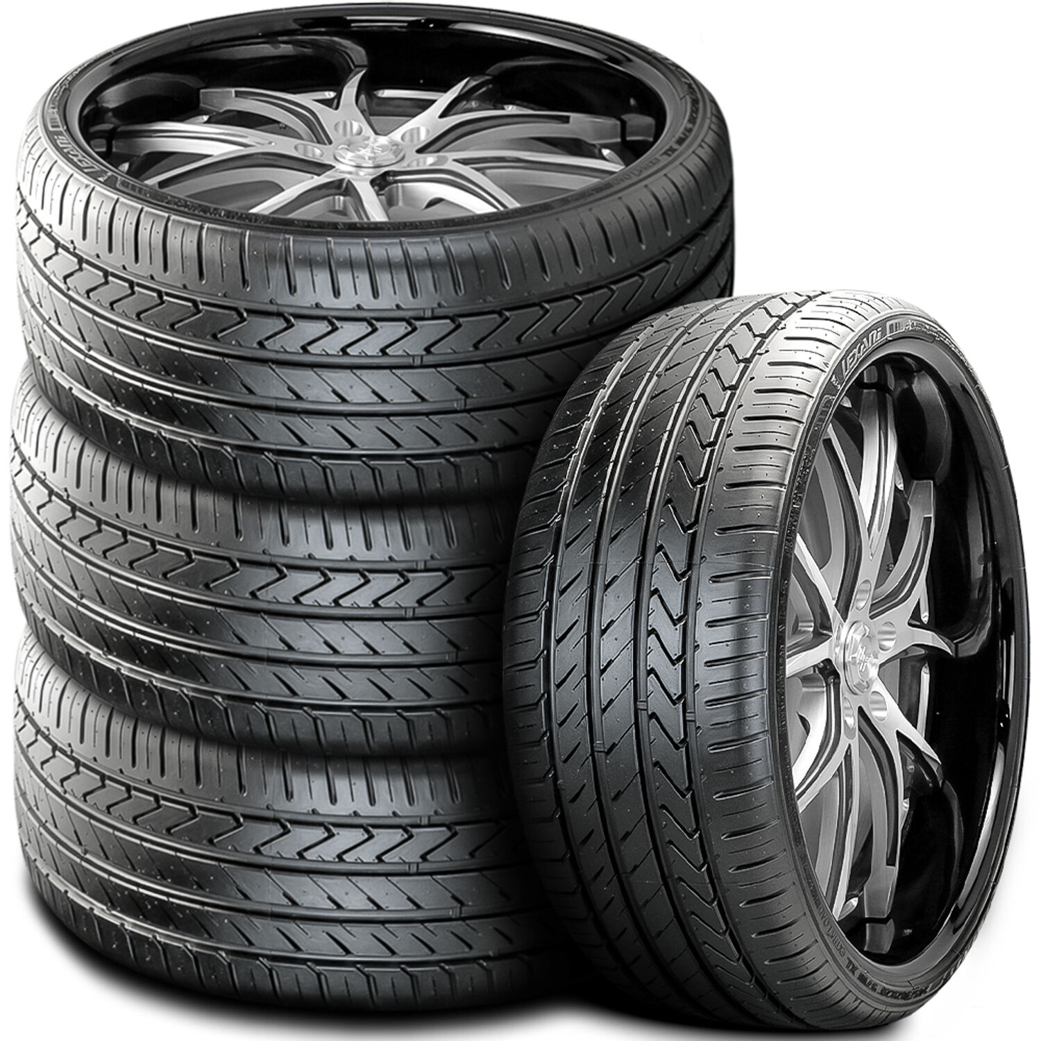 Set of 4 Lexani LX-TWENTY 345/25R20 ZR 100Y