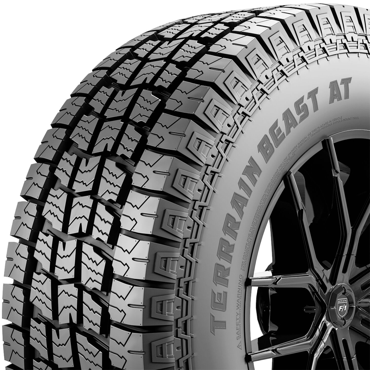 Lexani Terrain Beast AT LT 265/70R16 121/118S E (10 Ply)