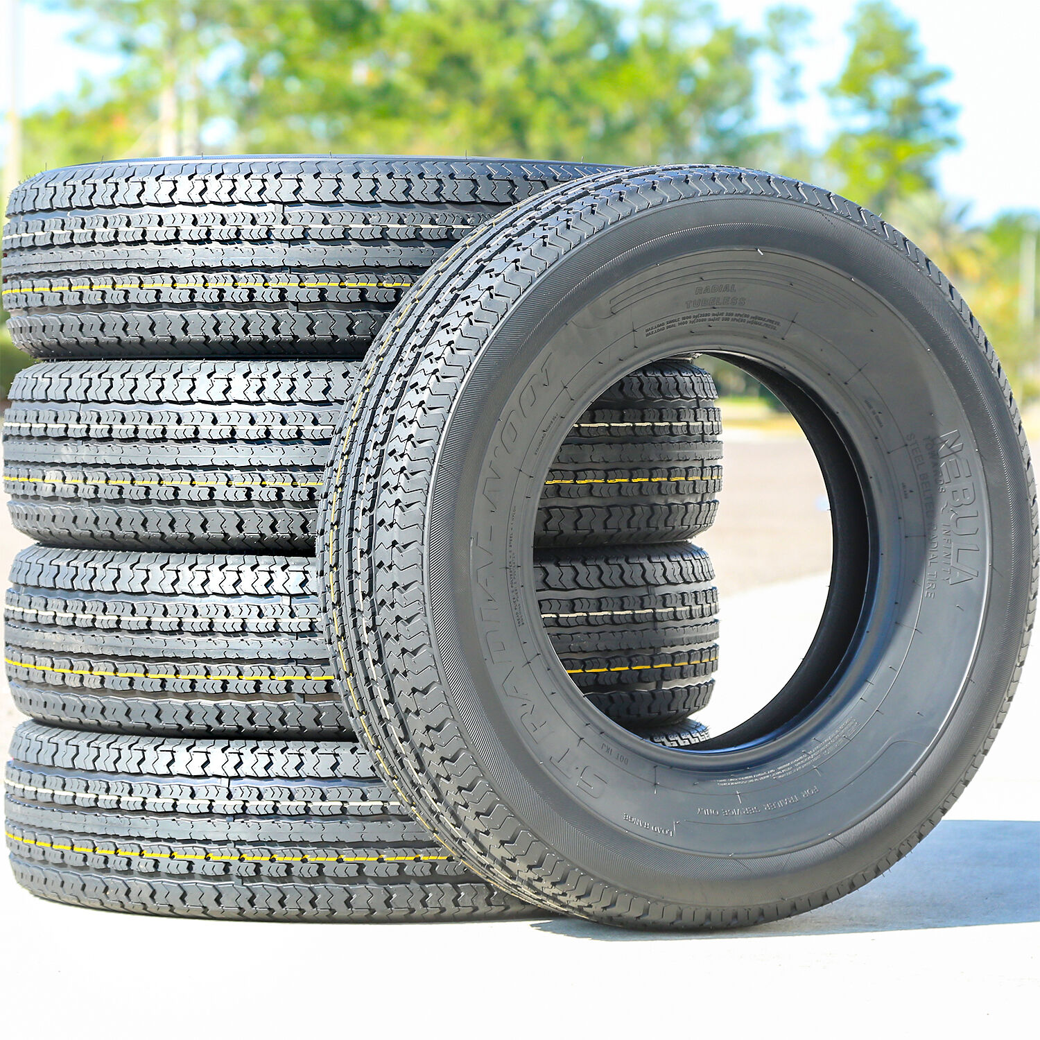 Set Of 4 Nebula ST Radial N' 001 ST 205/75R15 111/106M E (10 Ply) Semi-Steel