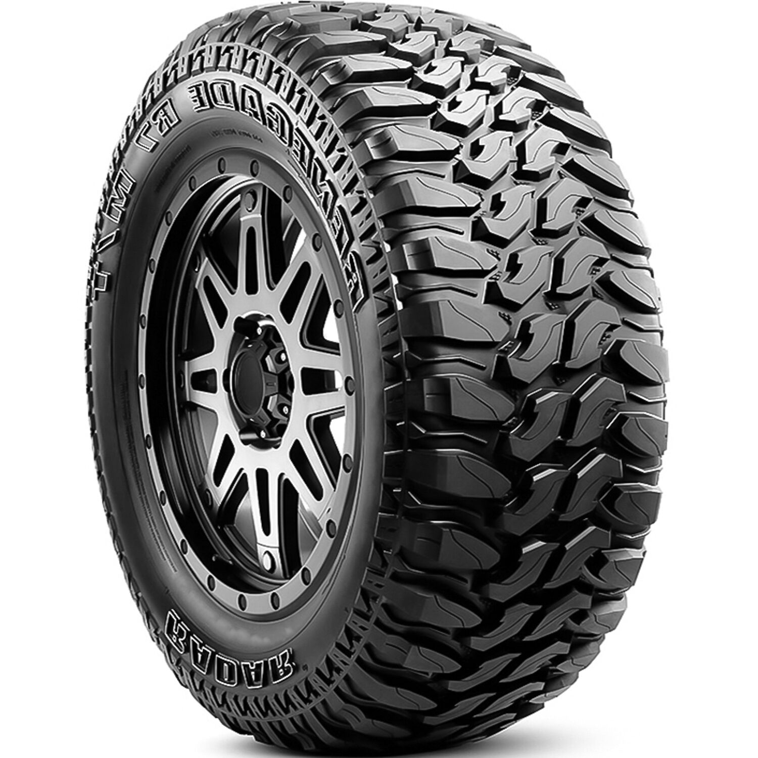 Set of 4 Radar Renegade R7 M/T LT 33X12.50R20 119Q F (12 Ply)