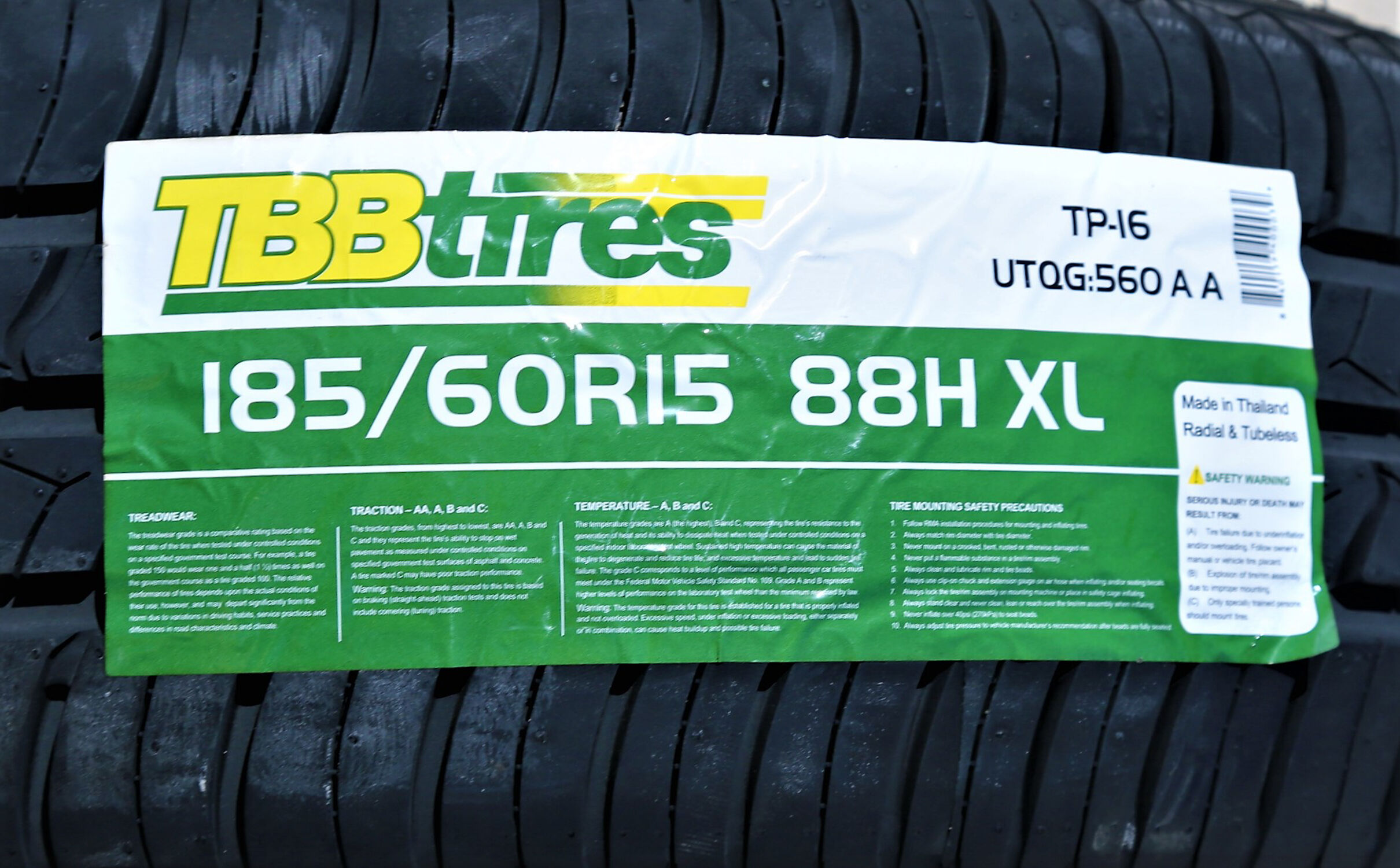 TBB TP-16 185/60R15 88H XL