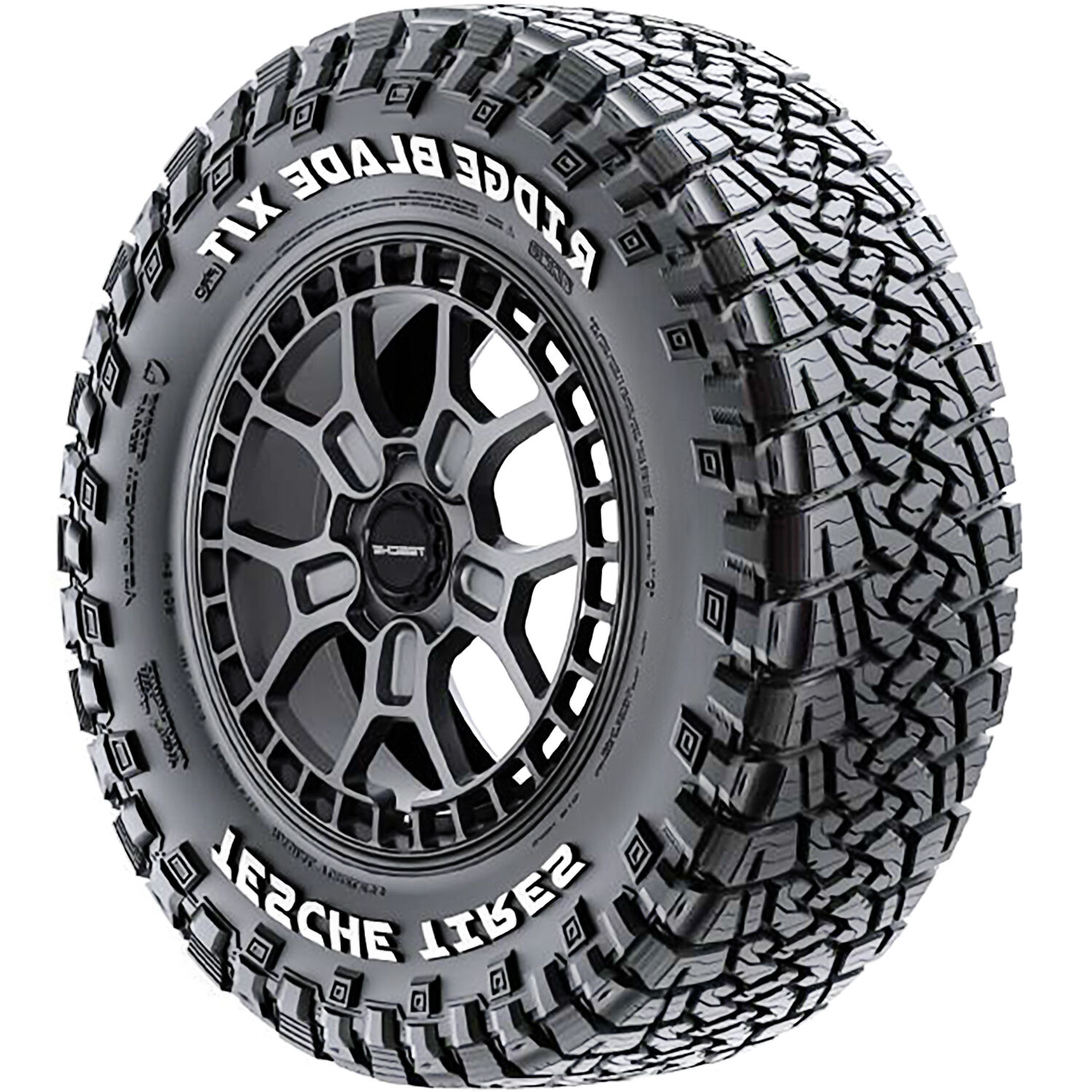 Set Of 4 Tesche Tires Ridge Blade X/T Pro LT 35X12.50R20 125Q F (12 Ply)