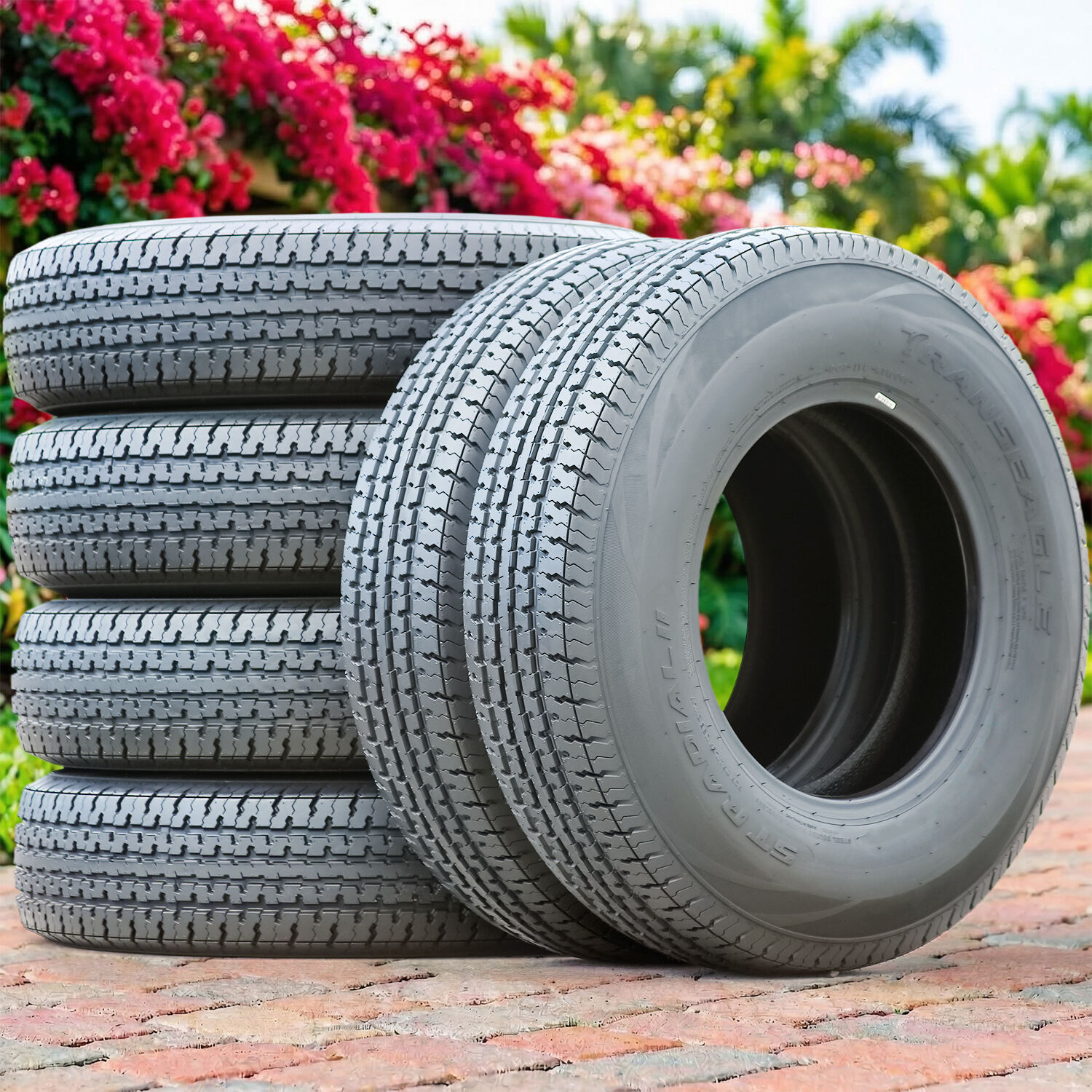 Set Of 4 Transeagle ST Radial II ST 215/75R14 108/103L D (8 Ply)