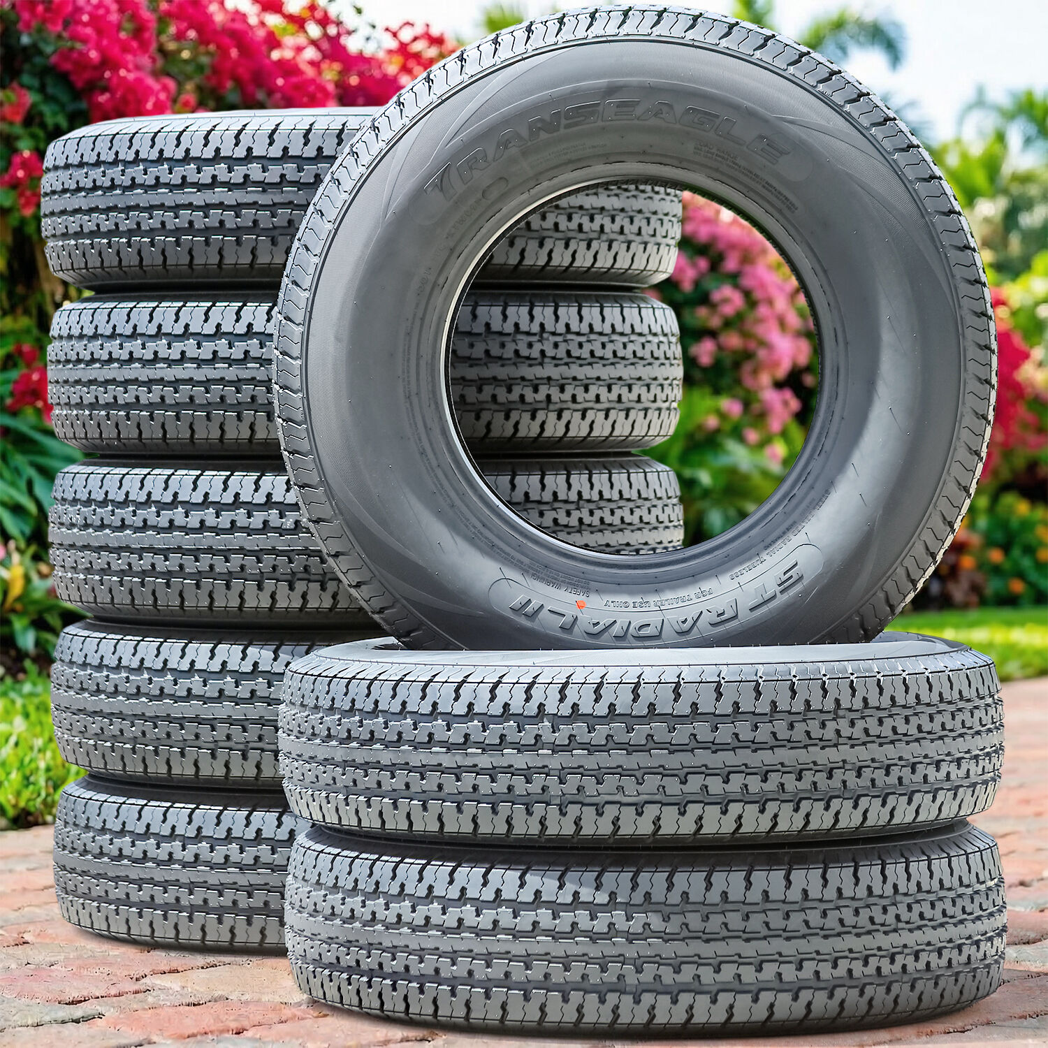 Set Of 4 Transeagle ST Radial II ST 215/75R14 108/103L D (8 Ply)