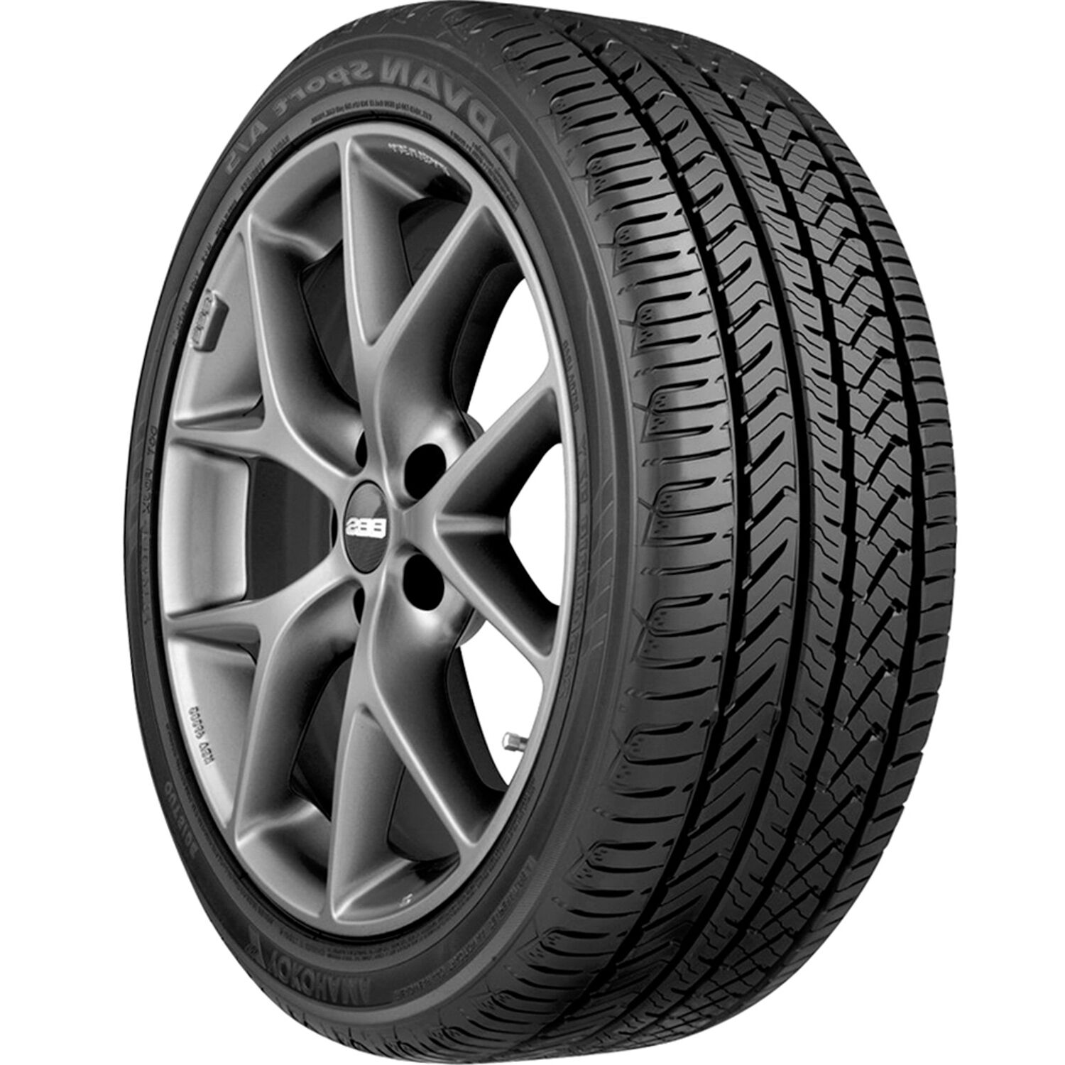 Set Of 4 Yokohama Advan Sport A/S 255/45R20 105Y XL
