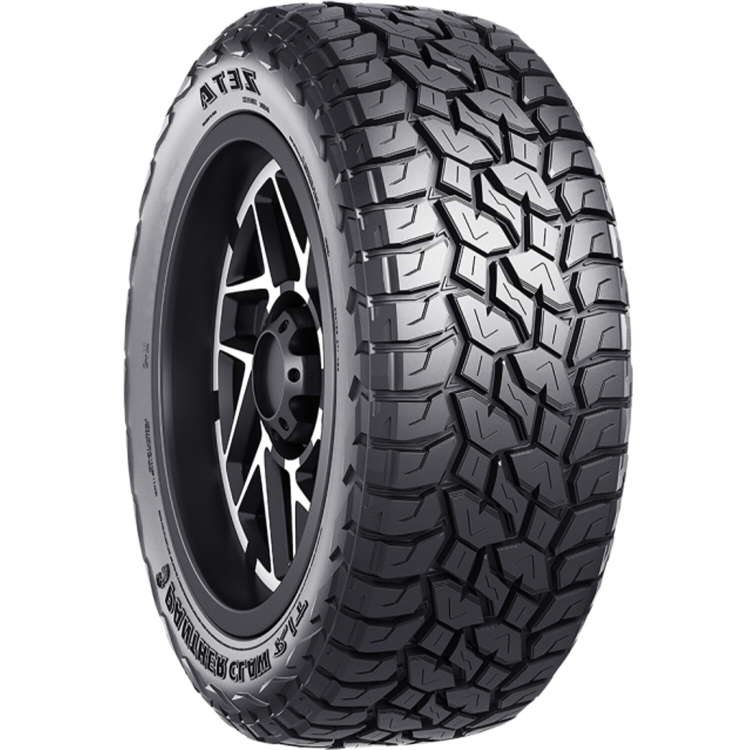 Set Of 4 Zeta Panther Claw R/T LT 35X12.50R20 126Q F (12 Ply)
