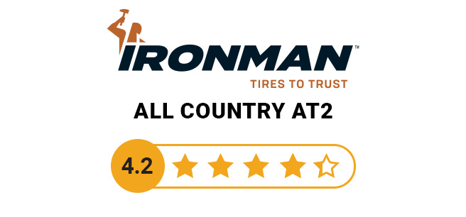 Ironman All Country AT2 - Average Rating