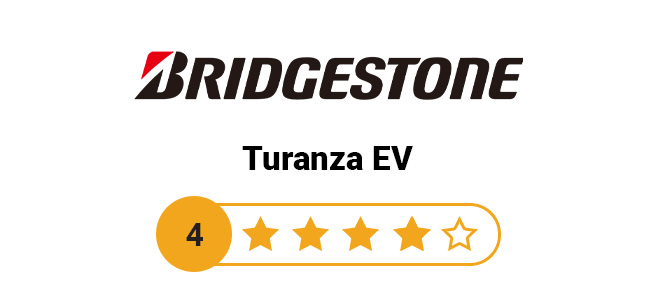 Bridgestone Turanza EV average tire rating