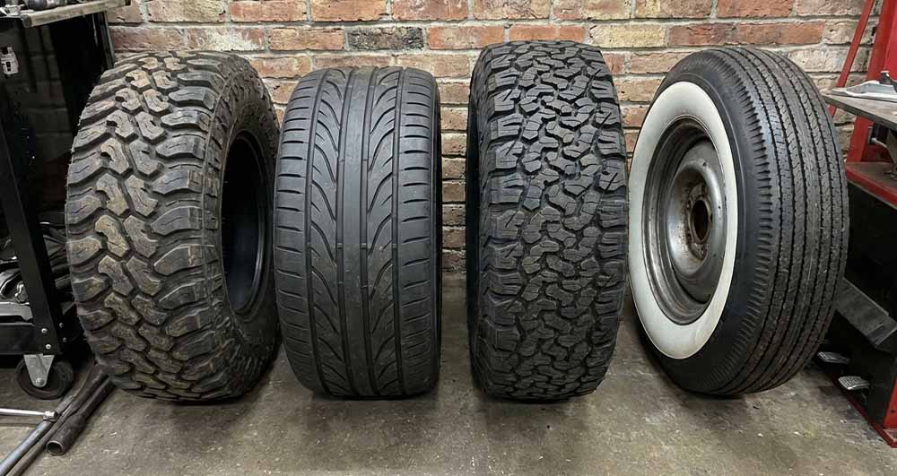 Different tire treads