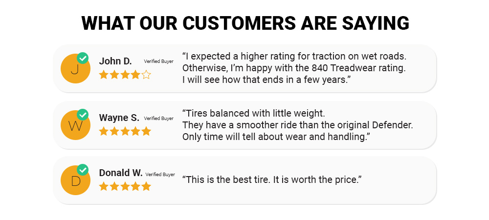 Michelin Defender 2 - Customer Review