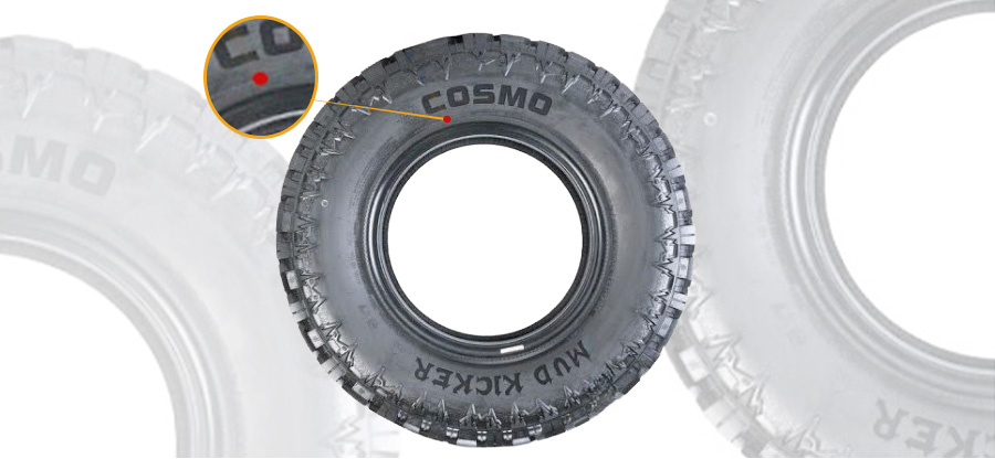 Cosmo Tires Red Dots On Tires