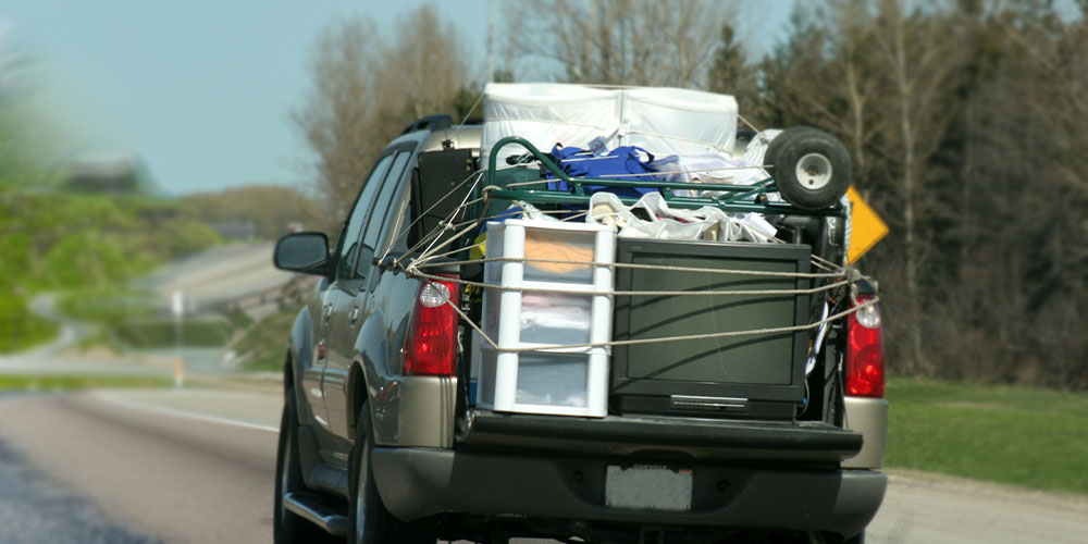 Light truck with a heavy load