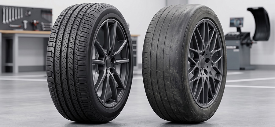 New vs used tires