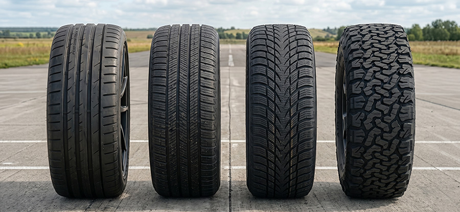 Different types of tires